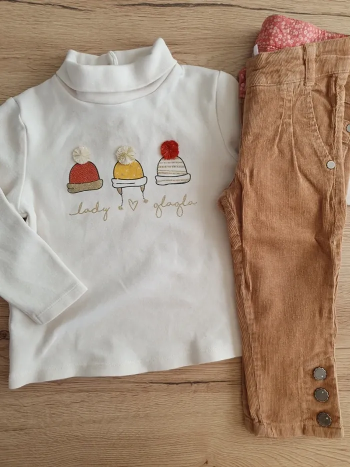 Ensemble tape à l'oeil/sergent major 2ans