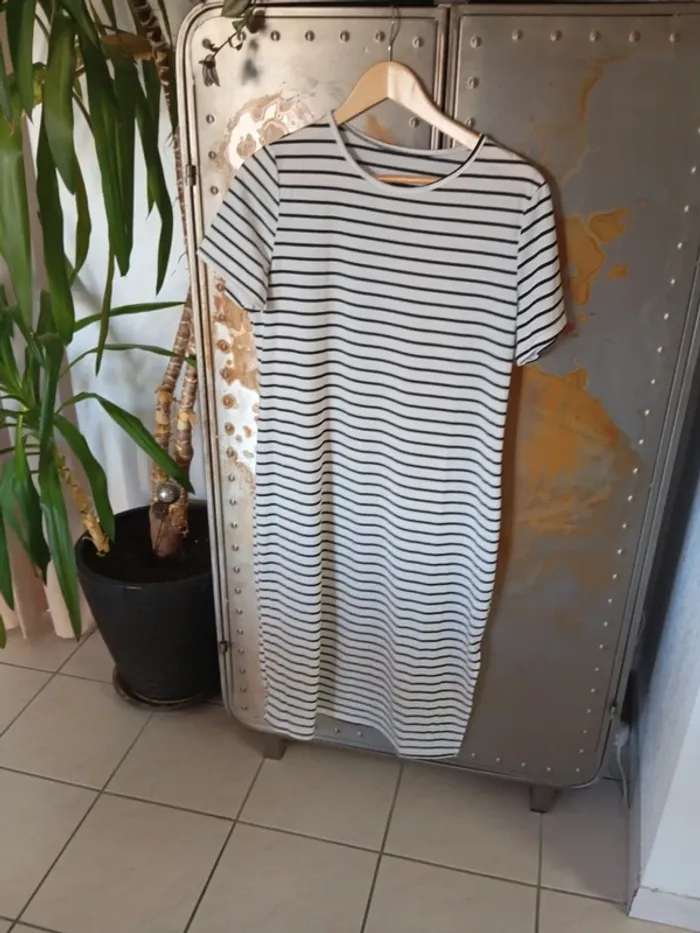 Robe tee-shirt marinière - photo numéro 4