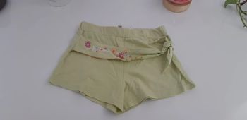 Short fille 10 ans vynil fraise