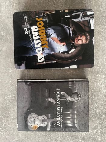 Coffret 3 DVD édition limitée Johnny Hallyday, années 1985/2000 + livre Cd / DVD le coeur d'un homme
