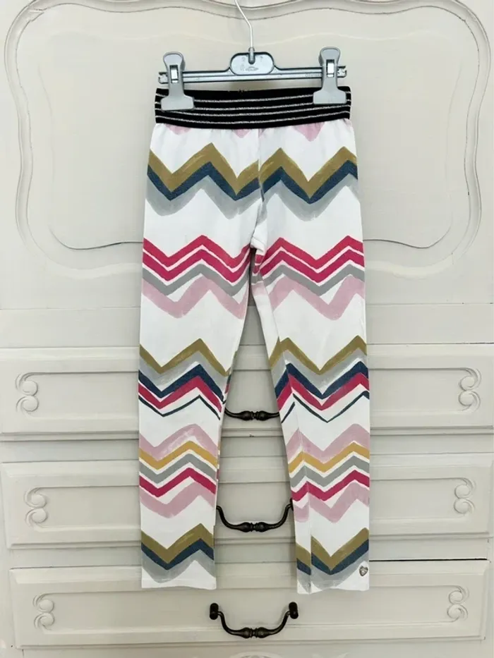 Ravissant legging Catimini à motif géométrique taille 8 ans