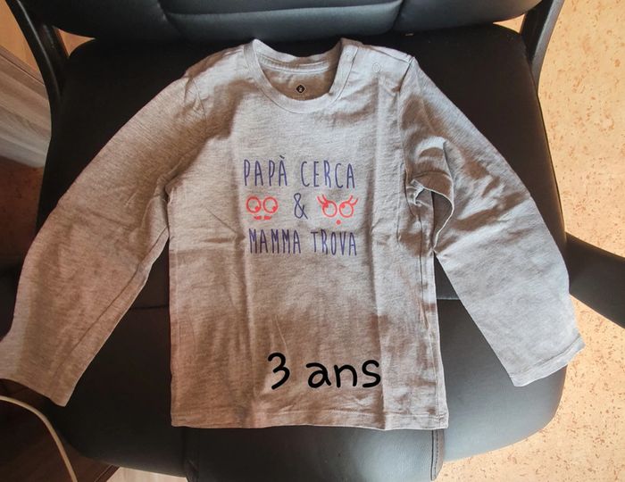 Tee-shirt manche longue 3 ans