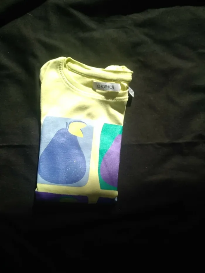 Tee Shirt Manches courtes Fille taille 6 ans - photo numéro 4