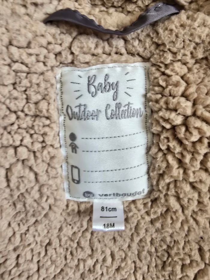 Manteau d'hiver garçon 18mois Vertbaudet - photo numéro 3