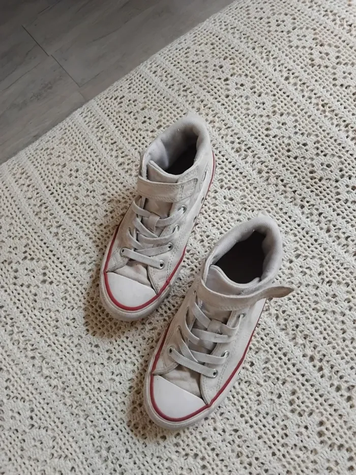 Converse blanche montante - photo numéro 2