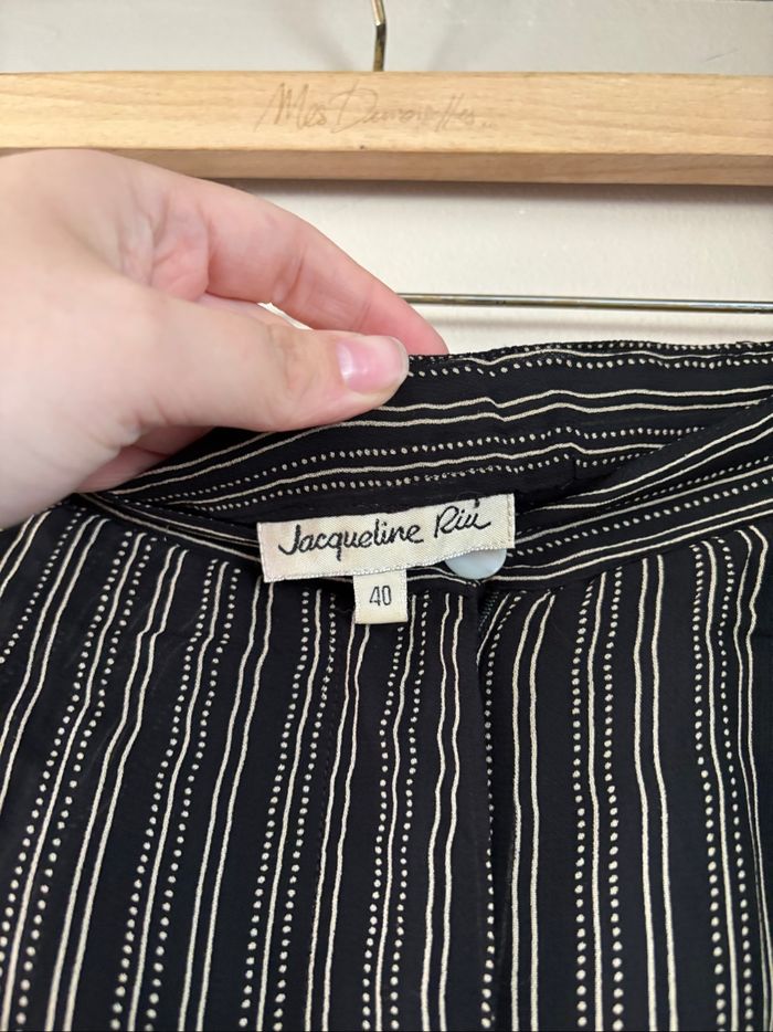 Pantalon noir à rayures - photo numéro 6
