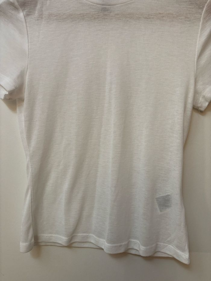 Tee-shirt fin blanc H&M taille M, neuf sans étiquette - photo numéro 4