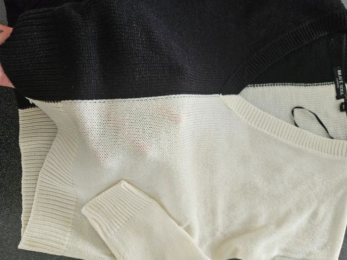 Pull noir et blanc - photo numéro 3