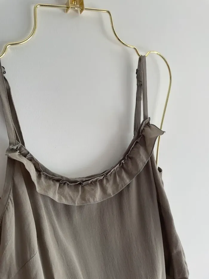 Combi pantalon soie taupe Pablo T.38 - photo numéro 3