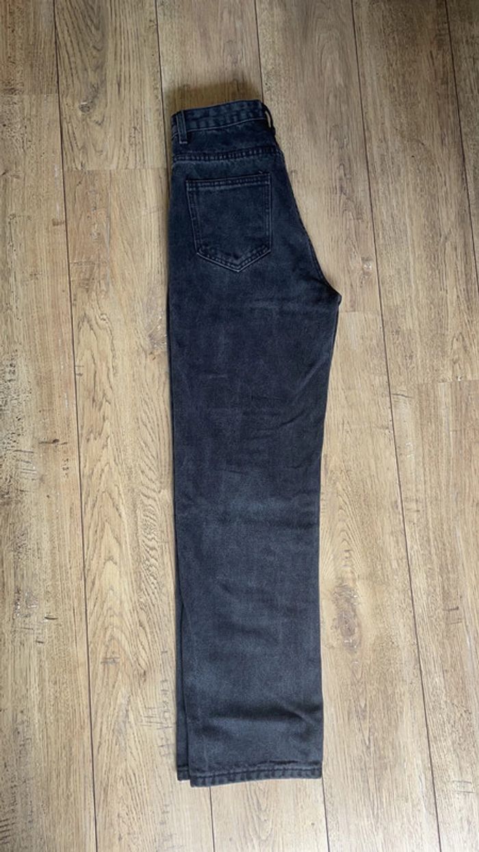 Jean large mom noir femme ado S état neuf - photo numéro 2