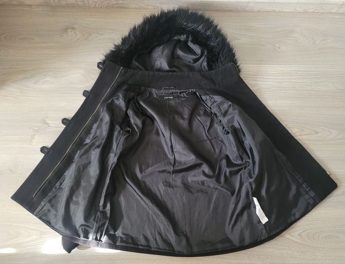 Manteau Zara avec capuche à fourrure détachable - photo numéro 5