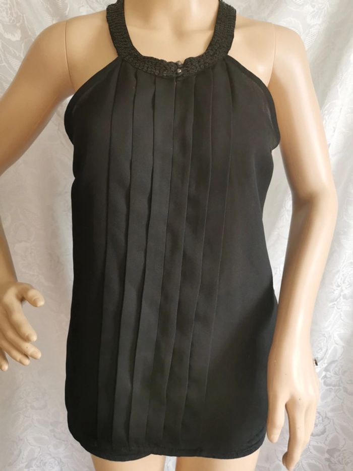 Superbe top noir. Taille 40. Camaïeu