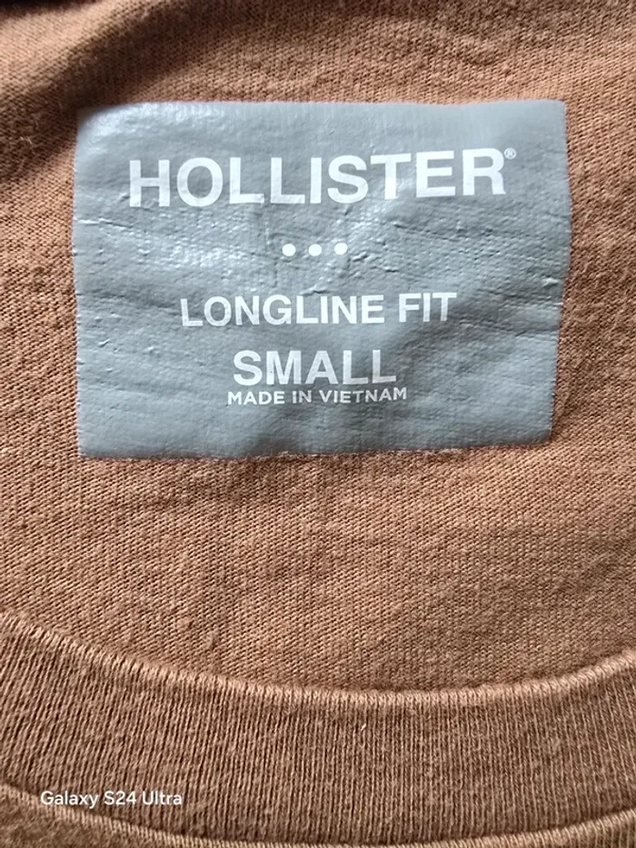 T-shirt camel Hollister - Coupe moderne, taille M - photo numéro 5