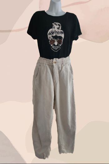 Jean boyfriend beige Zara 36