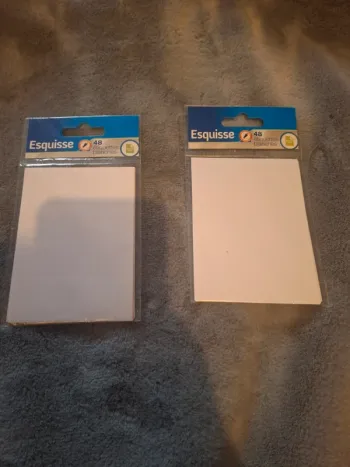 Lots de 2  pack d étiquettes blanches