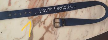 Ceinture avec paillettes