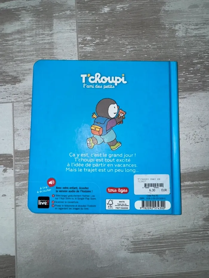Livre t'choupi part en vacances - photo numéro 2
