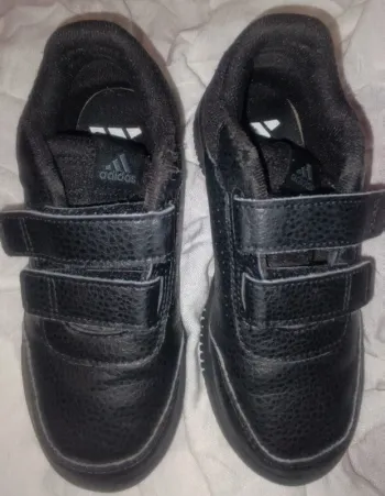 Baskets à scratch noir enfant Adidas