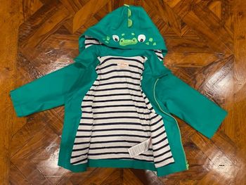 Imperméable DPAM bébé – 18 mois (motif dinosaure/crocodile)