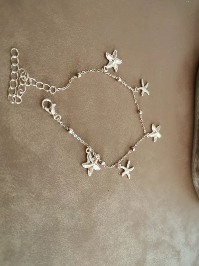 Bracelet de cheville étoiles de mer doré - photo numéro 2