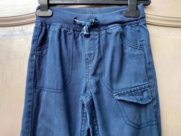 Pantalon élastique bleu garçon 6 ans Kim & Lou - photo numéro 2