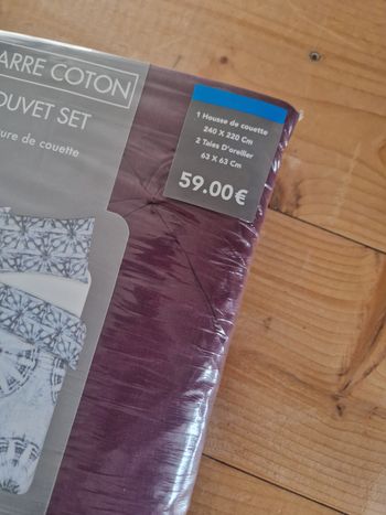 Housse de couette + taie d'oreiller