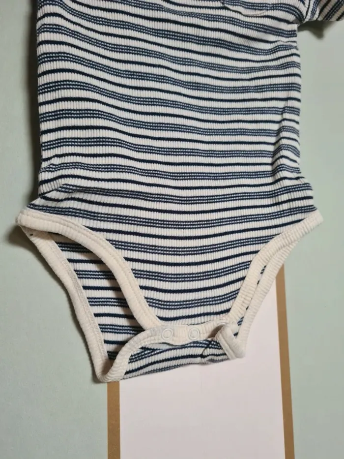 Body bebe garçon 18 mois style mariniere - photo numéro 5