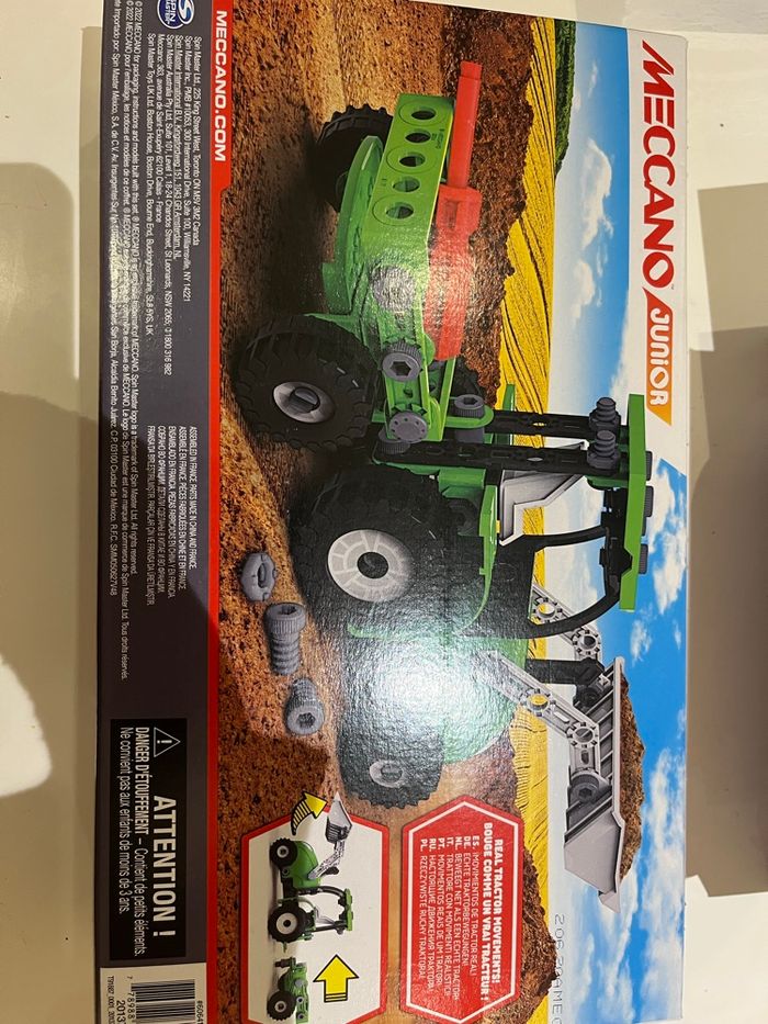 Meccano junior 22102 tracteur pelleteuse neuf - photo numéro 2
