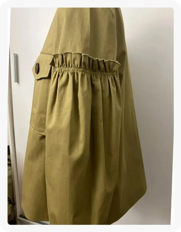 Veste kaki manches ballon Mango - photo numéro 4