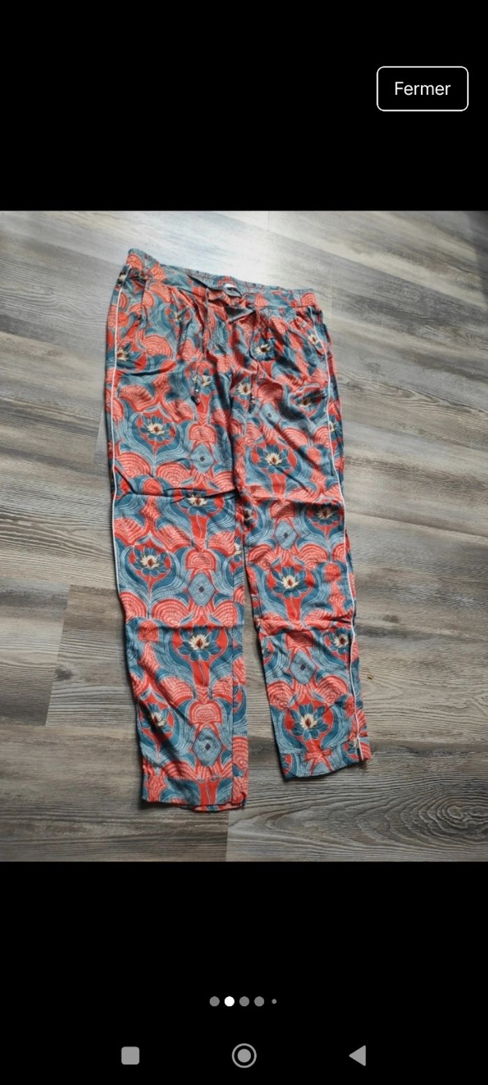 Pantalon fin imprimé Camaïeu - photo numéro 2