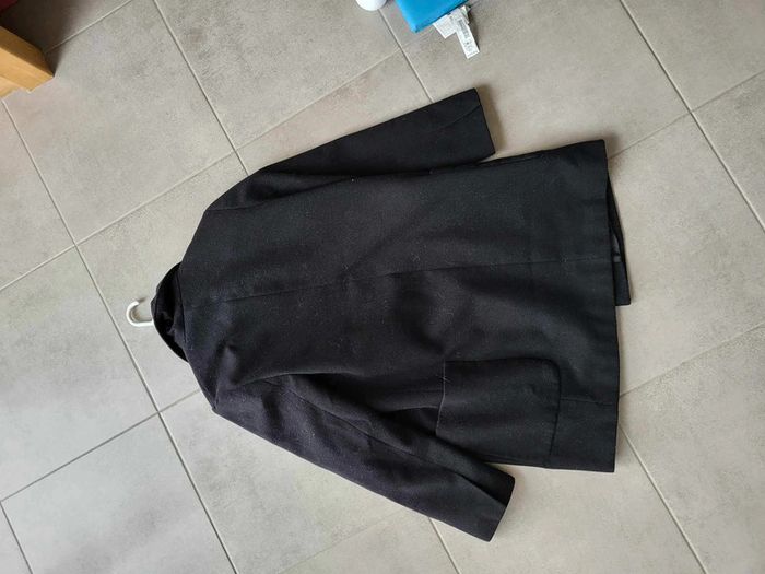 Manteau trench mi-long noir hiver Missguided - photo numéro 6