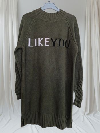Robe pull kaki taille unique 