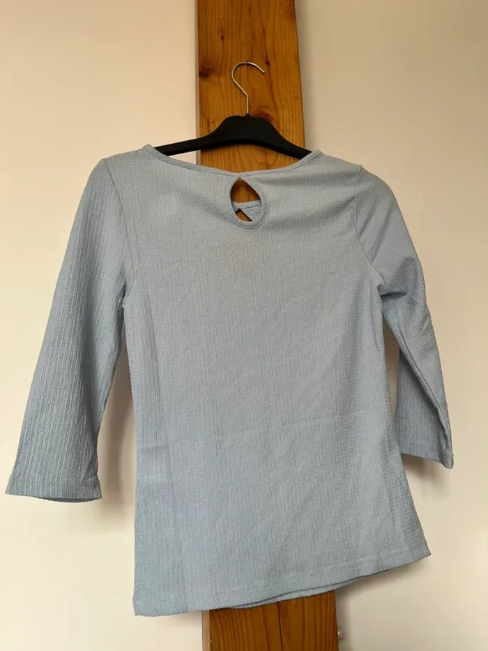 Haut bleu clair 3/4 manches Lascana T36/38 très bon état - photo numéro 5