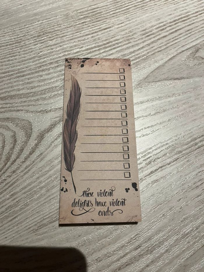 Listpad Romeo and Juliet