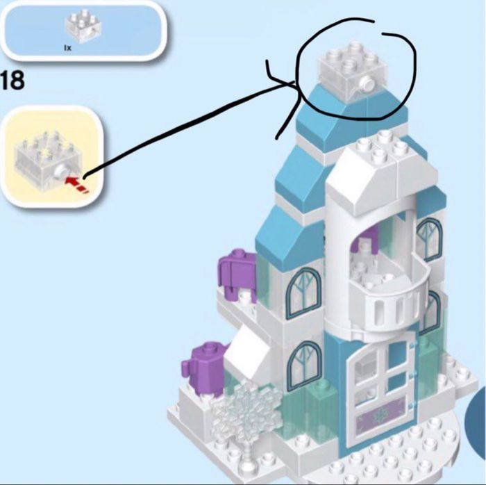 Lego duplo 10899 Le château de la reine des neiges - photo numéro 8