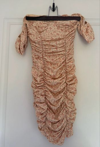 Robe bustier moulante à fleurs