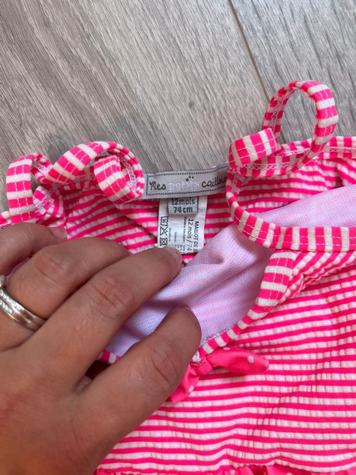 Lots 2 maillots de bains bébé fille 18 et 12 mois - photo numéro 5