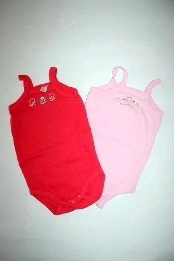 Lot de 2 bodys à bretelles 3m