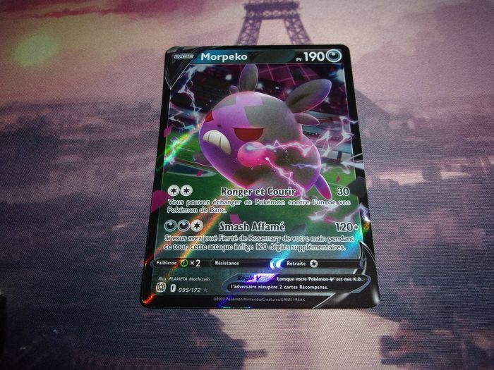 Pokémon - morpeko V - 95 - stars étincelantes full art brillante - VF - photo numéro 2