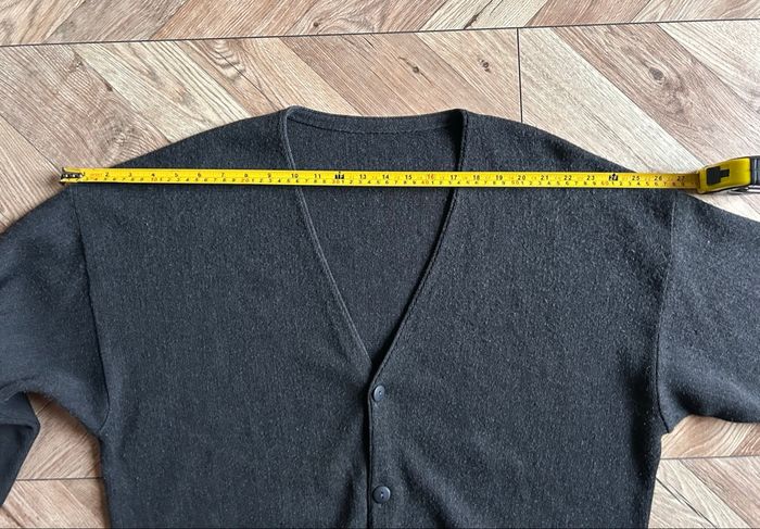 🏷️ Gilet Cardigan Anthracite - Coupe Confort - Très Bon État - photo numéro 6