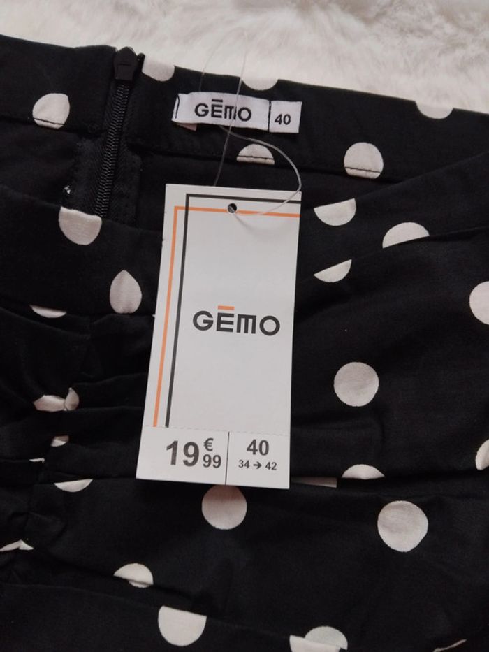 Mini jupe à pois, Gemo, taille 40 - photo numéro 3