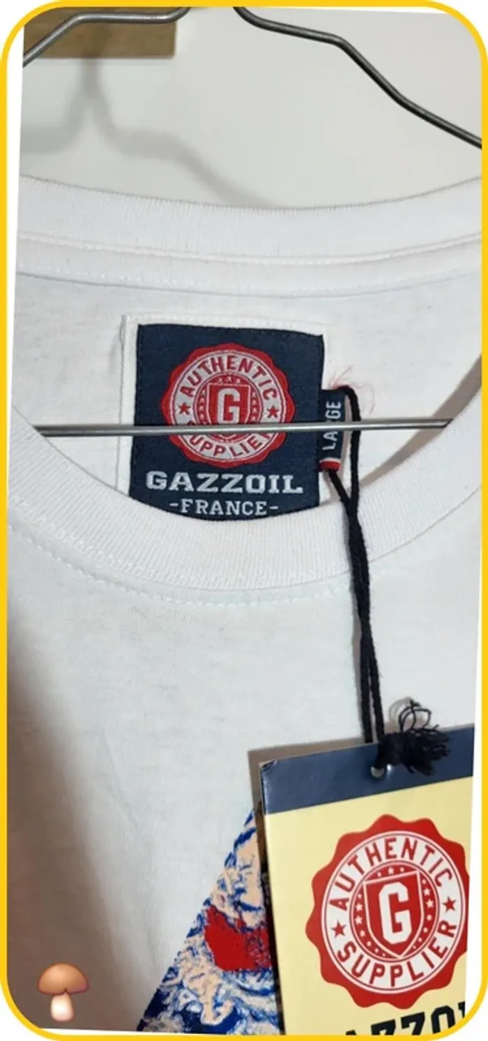 T-shirt Gazzoil neuf avec étiquette - Taille L - photo numéro 5