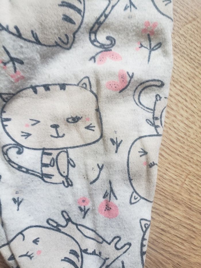 Pyjama coton motif chat - photo numéro 3