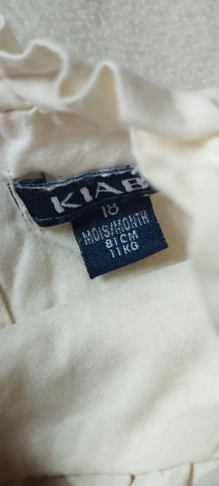 Blouse beige volants 18 MOIS - photo numéro 5