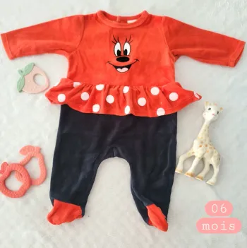 Pyjama Disney Minnie 1 pièce 06mois