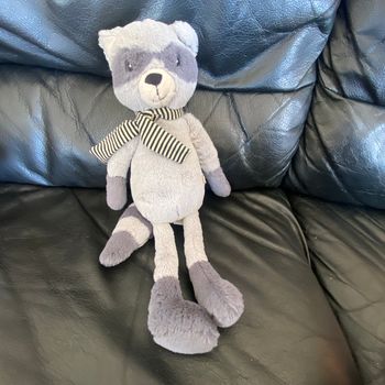 DOUDOU RATON LAVEUR GRIS MINI LOU TEX 36CM