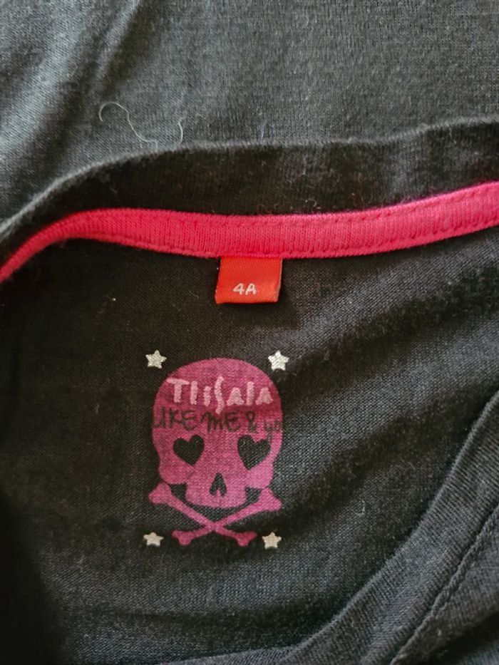 T-shirt manches courtes enfant fille 4 ans Tissaia Viscose Elasthanne - photo numéro 3