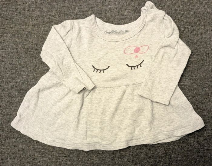 Lot de 5 T-shirts manches longues - Multimarques - 9 mois - Très bon état - photo numéro 11