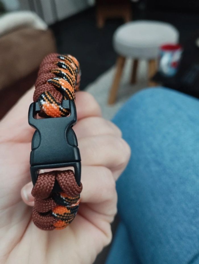 Bracelet en paracorde fait main homme - photo numéro 2