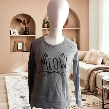 Pull gris chat Jennyfer taille M